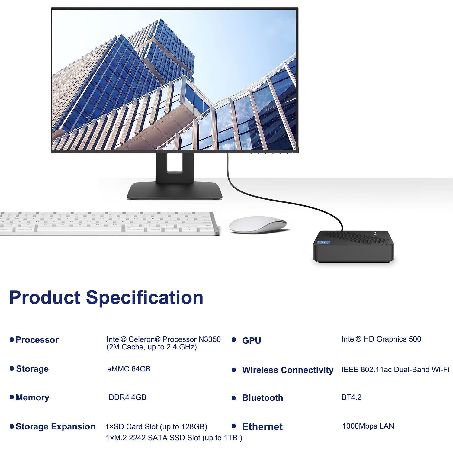 Amazon.co.jp: ミニpc MINISFORUM N33 ミニパソコン Windows 10 Pro
